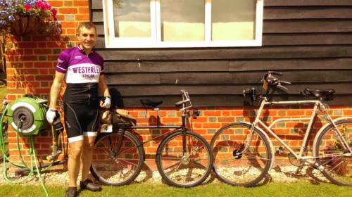 Paul with Bikes at Benson 1